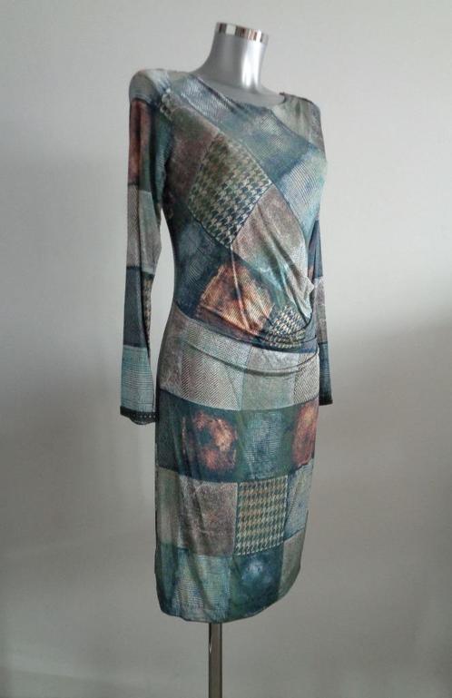Ana Alcazar grijs blauwe jurk maat 38. Nieuw met kaartje, Kleding | Dames, Jurken, Nieuw, Maat 38/40 (M), Knielengte, Verzenden