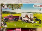 Schleich horse club pickup met trailer compleet in doos, Verzamelen, Speelgoed, Ophalen of Verzenden, Zo goed als nieuw