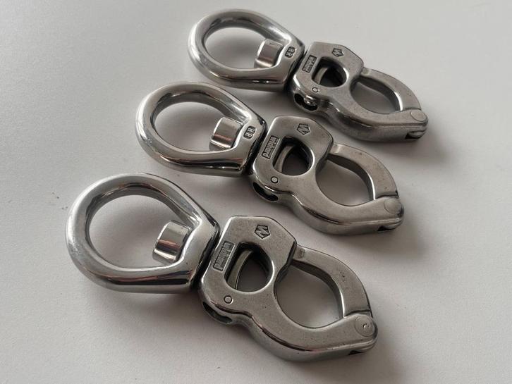 3 x Wichard Snapsluiting 140 mm Speedlink HR RVS, Watersport en Boten, Accessoires en Onderhoud, Nieuw, Lijn of Blok, Ophalen of Verzenden