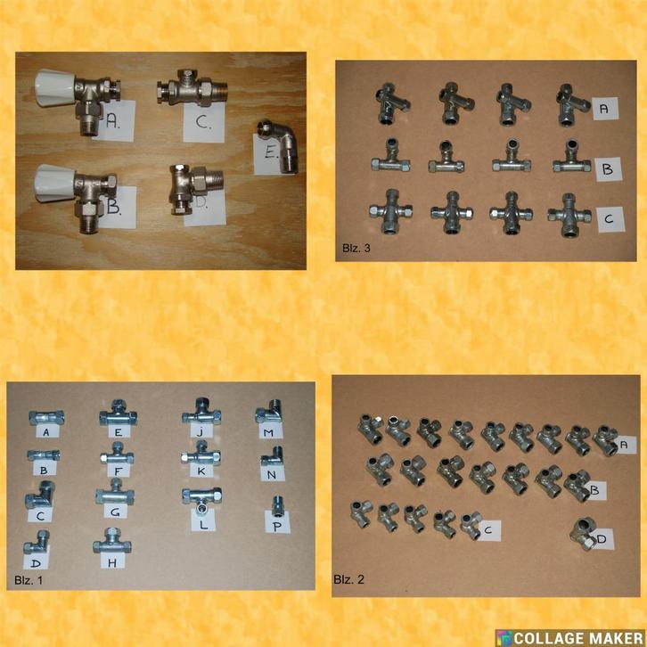 027 knelkoppelingen / kranen voor CV installatie, Doe-het-zelf en Verbouw, Verwarming en Radiatoren, Nieuw, Cv-ketel of Combi-ketel