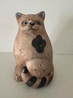 Beeld kat aardewerk, Ophalen of Verzenden, Gebruikt, Dier