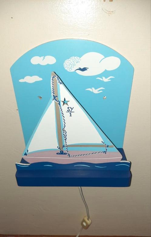 Wandlamp ikea type seglats zeilboot, lees de beschrijving, Kinderen en Baby's, Kinderkamer | Inrichting en Decoratie, Zo goed als nieuw