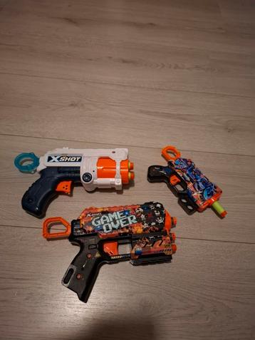 3 X-Shot Pistolen beschikbaar voor biedingen