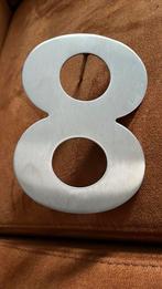 Nieuw huisnummer 8 hoogte 15 cm, Ophalen of Verzenden, Zo goed als nieuw