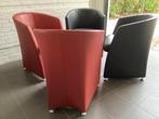 Rolf Benz stoel fauteuils/set 4 stuks(RB7300j, Ophalen, Twee, Leolux Flexform Jori Sede Knoll, Leer
