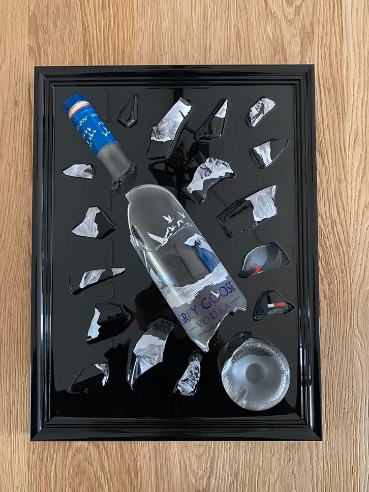 Grey Goose bottle art schilderij, Antiek en Kunst, Kunst | Schilderijen | Modern, Ophalen of Verzenden