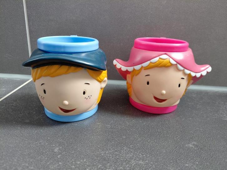 Twee leuke kinderbekers Fien en Teun Lief lifestyle, Kinderen en Baby's, Speelgoed | Babyspeelgoed, Zo goed als nieuw, Overige typen