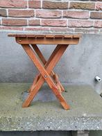 Prachtige teakhouten bijzettafel. Tafel is multifunctioneel., Minder dan 45 cm, Minder dan 55 cm, Vierkant, Ophalen of Verzenden