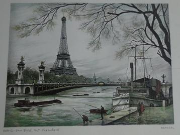 PARIS * ZEEFDRUK * 1975 EN 1980 * Drie Stuks * beschikbaar voor biedingen