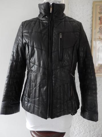 zwart leren jack jas Arma mtL warm gevoerd rits als nieuw beschikbaar voor biedingen