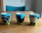 3 leuke kinderbekers, Ophalen of Verzenden, Zo goed als nieuw, Overige stijlen, Kop(pen) en/of Schotel(s)