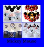Diverse MICKEY MOUSE Cupcakehouders&toppers pak/24 st, Verzenden, Nieuw, Cupcakes, Versiering