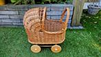 Rieten kinderwagentje / poppenwagen, Ophalen, Gebruikt, Babypop