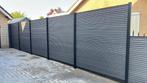 Restpartij schutting rhombus zwart, Kunststof, 1 tot 2 meter, Zo goed als nieuw, 3 tot 6 meter