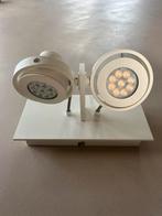 Dubbele spot Zuiver wit, Huis en Inrichting, Lampen | Spots, Ophalen of Verzenden, Zo goed als nieuw, Metaal of Aluminium