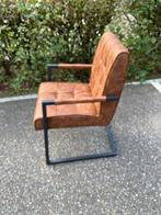 EETKAMERSTOEL INDUSTRIËLE COGNAC ARM TIJDELIJK SUPER ACTIE