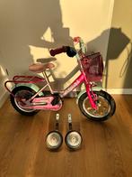 12.Inch Kinderfiets met zijwieltjes en mandje, Ophalen of Verzenden, Zo goed als nieuw, Minder dan 16 inch, Zijwieltjes