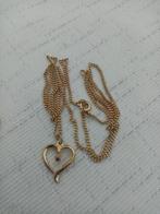 Vintage ketting met hanger, Verzenden, Overige materialen, Hanger, Met edelsteen