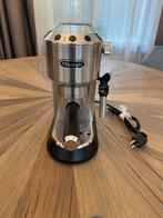 DeLonghi Dedica EC680.M pistonmachine in zilver, Stoompijpje, Espresso apparaat, Gemalen koffie, Ophalen of Verzenden