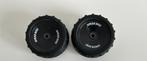 2x Tamiya Speed Disc velgen met band 1/10 rc auto, Ophalen of Verzenden, Gebruikt, Onderdeel