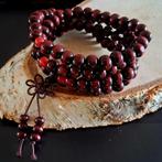 Mala gebedsketting / armband bordeaux, Sieraden, Tassen en Uiterlijk, Armbanden, Ophalen of Verzenden, Nieuw, Hout, Met bedels of kralen