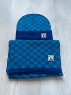 Muts en sjaal set - Blauw, Kleding | Heren, Mutsen, Sjaals en Handschoenen, Verzenden, Nieuw, Overige maten, Muts