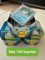 Groot blik met 100 kaarten!, Ophalen of Verzenden, Zo goed als nieuw, Meerdere kaarten, Foil
