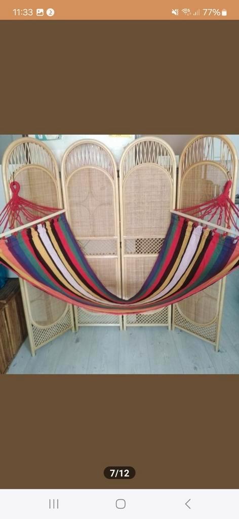 Vrolijke 1 persoons hangmat *NIEUW*, Tuin en Terras, Hangmatten, Nieuw, Meerpersoons, Opvouwbaar, Binnen, Buiten, Ophalen of Verzenden