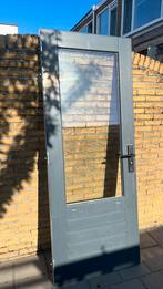 Achterdeur met dubbelglas 83 x 2115 en driepuntsluiting, Doe-het-zelf en Verbouw, Deuren en Horren, 80 tot 100 cm, Ophalen of Verzenden