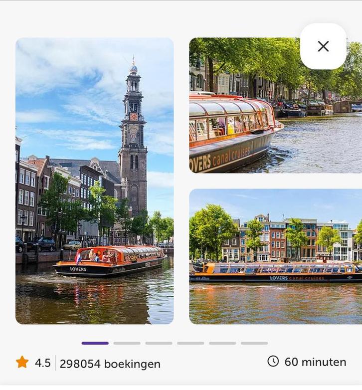 Rondvaart Amsterdam 2 tickets samen €15,-, Tickets en Kaartjes, Overige Tickets en Kaartjes, Twee personen