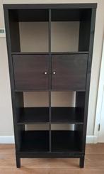 IKEA - KALLAX KAST - Zwartbruin, Huis en Inrichting, Kasten | Boekenkasten, Ophalen, Met deur(en), Eikenhout, 50 tot 100 cm
