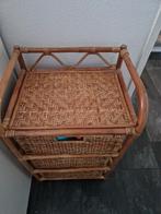Rotan ladekastje / nachtkastje, Ophalen, Overige materialen, Minder dan 50 cm, Gebruikt