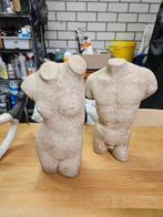 Stenen Torso Beelden Man & Vrouw, Ophalen