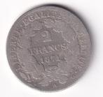 Frankrijk 2 Franc 1871 A Zeer Goed, Frankrijk, Zilver, Losse munt, Verzenden