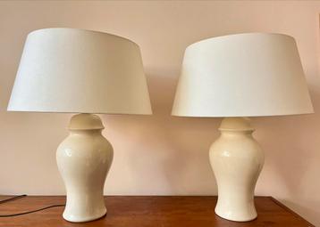 Set van 2 Tafellampen  |Keramiek |Riviera Maison Stijl |60cm beschikbaar voor biedingen