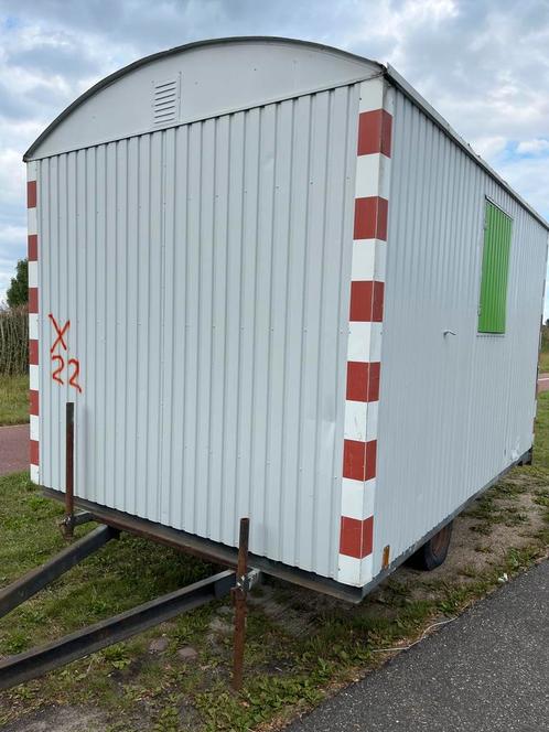 Schaftwagen bouwkeet pipowagen schaftkeet, Doe-het-zelf en Verbouw, Bouwketen en Schaftketen, Gebruikt, Ophalen