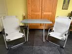 Gemakkelijke mee te nemen Camping set Tafel met 2 Stoelen, Ophalen, Gebruikt, Overige
