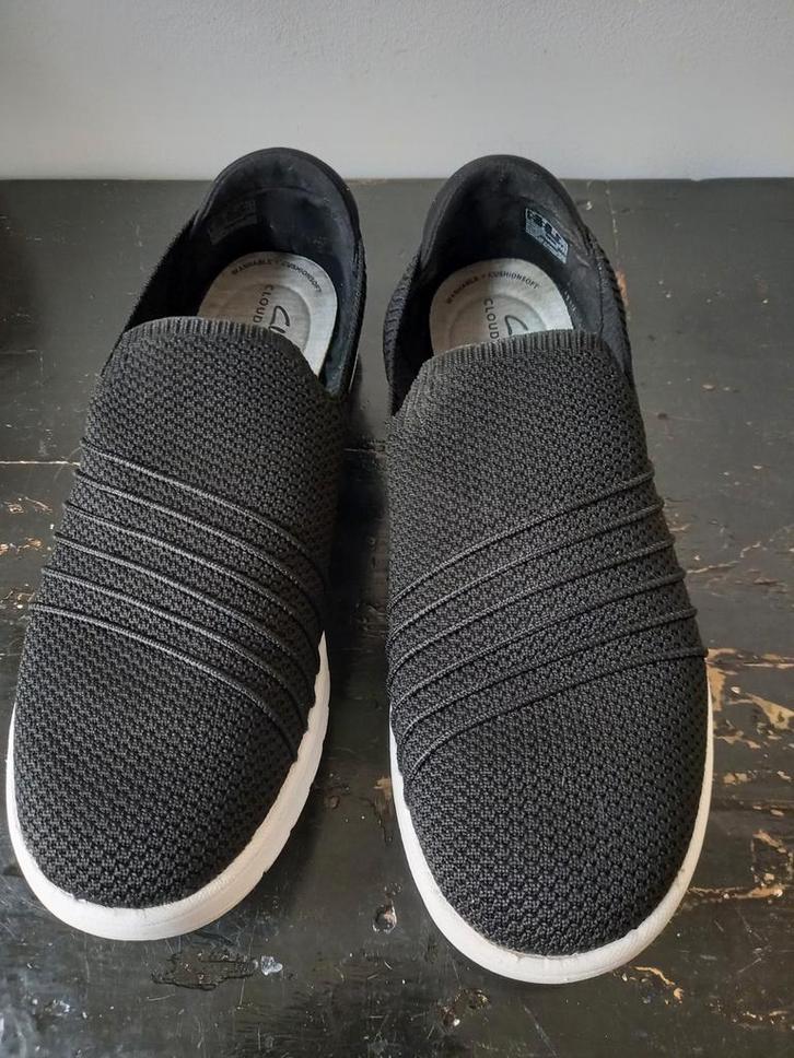 Clarks zwarte slip on instapper sneaker mt.40, Kleding | Dames, Schoenen, Gedragen, Sneakers of Gympen, Zwart, Ophalen of Verzenden