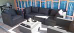 Lounge set - bank, stoelen en tafel, Tuin en Terras, Ophalen, 4 zitplaatsen, Bank, Zo goed als nieuw