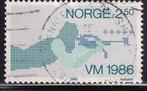 Noorwegen michel 940 gestempeld uit 1986, Verzenden, Noorwegen, Gestempeld