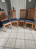 Houten stoelen set van 4, Ophalen, Hout, Bruin, Klassiek