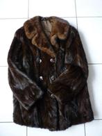 Prachtige, chique nerts bontjas kort model maat L 42-44, Ophalen of Verzenden, Zo goed als nieuw, Maat 42/44 (L), Bruin