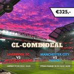Tickets Liverpool - Atletico & Man City - Napoli (Combideal), Drie personen of meer, September, Europa of Champions League
