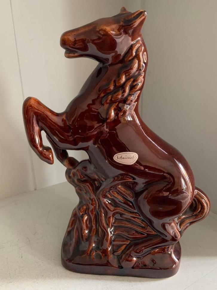 Vintage jaren '60 SCHEURICH keramisch paardenbeeld, Antiek en Kunst, Kunst | Beelden en Houtsnijwerken, Ophalen of Verzenden