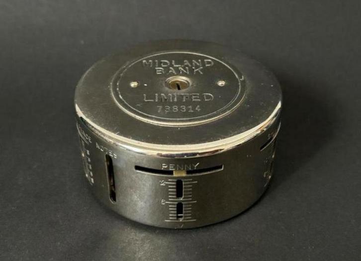 Vintage Spaarpot Midland Bank, Verzamelen, Spaarpotten, Dier, Ophalen of Verzenden