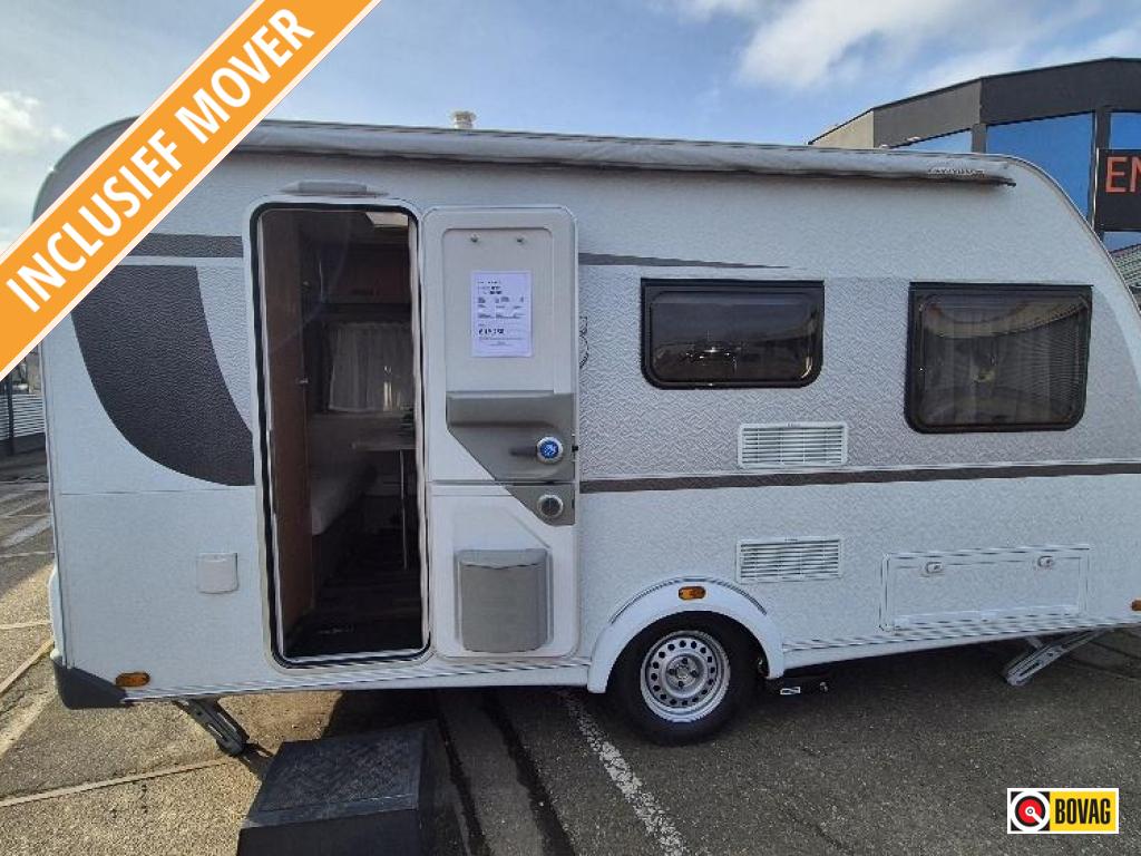 Knaus Sport 420 QD, Caravans en Kamperen, Caravans, Koelkast, Bedrijf, Treinzit, Knaus