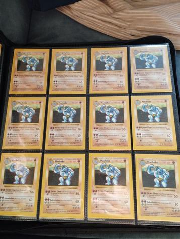 12x shadowless Machoke Base set Pokemon kaarten beschikbaar voor biedingen