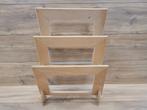 Vintage houten lectuurrek / wandrek, Huis en Inrichting, Woonaccessoires | Krantenbakken en Lectuurbakken, Niks, Ophalen of Verzenden