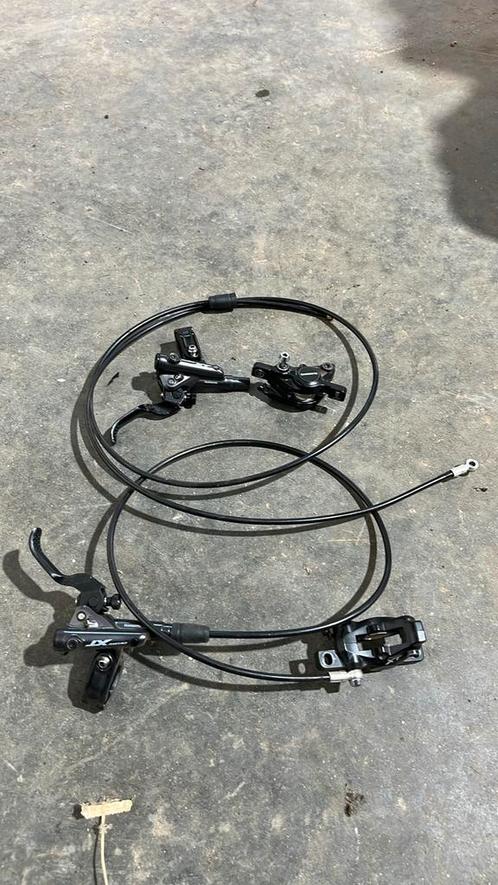 Shimano XT schijfremblokken en XT remhendels, Fietsen en Brommers, Fietsonderdelen, Gebruikt, Mountainbike, Overige typen, Ophalen of Verzenden