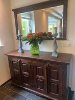 Dressoir 148x50x91 en spiegel, Huis en Inrichting, Kasten | Dressoirs, Ophalen, Gebruikt, 25 tot 50 cm